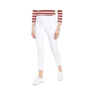 1901 STRETCH ANKLE SKINNY PANTS IN WHITE